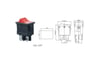 IC-122 Mini Işıksız Anahtar 4P KCD1-4-201