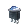 IC-131A Yuvarlak Işıklı Anahtar ON-OFF 3P 12VOLT KCD1-5-101N