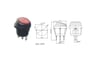 IC-131W 220 Volt Yuvarlak Işıklı Anahtar Su Geçirmez