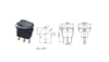 IC-132 Yuvarlak Nokta Işıklı Anahtar ON-OFF 3P 220 volt KCD1-8-101EN