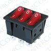 IC-135 Üçlü Işıklı Anahtar ON-OFF 9P