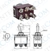 IC-158A Toggle Switch 6P OFF-MOM Ø12mm KN3C-212