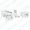 IC-162D Micro Switch Mini Paletli 90°