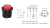 IC-180F 26mm Kalıcı Ledli Rocker Buton 'Power' Simgeli