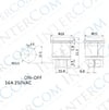 IC-180G Anahtar Basmalı 4P Kalıcı Yuvarlak 25mm PS18-16N-2