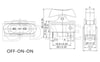 IC-209 Saç Kurutma Anahtarı 3P 0-1-2