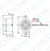 IC-221 Buzzer 12 ~ 24Volt DC 23mm Kablolu Devreli
