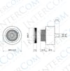 IC-221G 43mm Buzzer-24V