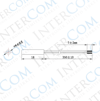 IC-228D KABLOLU SİLİNDİR REED SENSÖR NORMALDE AÇIK KONTAK 4X18MM 