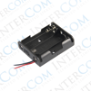 IC-233-2 Pil Yuvası 3 lü Yan Yana (AA)