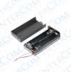IC-233C Pil Yuvası 2 li Kapaklı Switchli (AA)