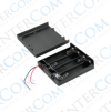 IC-233F Pil Yuvası 4lü Kapaklı Switchli (AA)