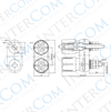 IC-240D Born Kelemens Büyük 2'li Kırmızı/Siyah