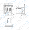 IC-249A Hoparlör Klemensi 2'li Kare