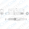 IC-253 DC Jak 2.5mm Uzun