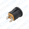 IC-257B DC JAK 2.1MM YUVARLAK GEÇMELİ SİYAH