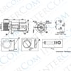 IC-258A DC Jak Üstten Somunlu 2.1mm Somunlu Ø8mm