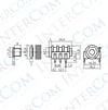 IC-261G-2 6,3mm Stereo Jak Dişi Şase 90° 6p