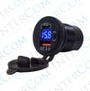 IC-266D-6 Pano Tip Voltmetreli 2'li Usb 3.0 + Type-C Butonlu