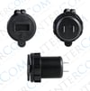 IC-266D Pano Tipi Voltmetreli 2'li USB Giriş 5V 1A ve 5V 2,1A Çıkış Kulaksız Ø30mm