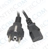 IC-268 Power Kablo Düz Erkek/Düz Dişi