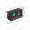 IC-278C Dijital Voltmetre USB Çıkışlı Akü Göstergeli DC