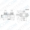 IC-280B-1 ŞASE TERMİNALI 2XM8 KUTUPLU