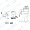 IC-235C Sigorta Yuvası Tornavida Uçlu 5X20