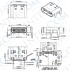 IC266B-4 TYPE-C ŞASE DİŞİ 16PIN 