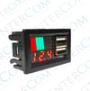 IC278C DİJİTAL VOLTMETRE USB ÇIKIŞLI AKÜ GÖSTERGELİ DC 12V 