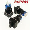 LAS1-AF-22X-31 16mm Mandal Buton ON-OFF-ON 2NO/2NC