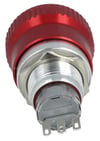 LAS1-AGQ-11TS 19mm Metal Acil-Stop Bas-Çevir 1NO/1NC IP65