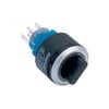 LAS1-AWY-22X-3 22mm Plastik Mandal Buton ON-OFF-ON LED'li 