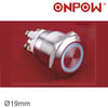 LAS1-GQ-11E 19mm Metal LED'li Buton Yaylı IP67