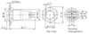 LAS2-GQH-11Z 16mm Metal LED'li Kalıcı Buton IP67