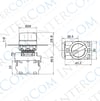 LAY25-ED33 22mm Mandal Buton 1-0-2 Kalıcı (2NO)