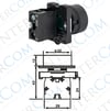 LAY5-EA31  22mm Buton Normalde Açık Kontak