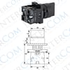 LAY5-ED33 22mm Kısa Mandal 1-0-2 Kalıcı 2NO