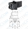 LAY5-ED53 22mm Kısa Mandal 1-0-2 Yaylı (2NO)