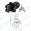 LAY5-EG21 22mm Anahtarlı Kalıcı 0-1 (1NO)