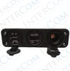 VOLTMETRE + ÇAKMAK GİRİŞİ + 2'Lİ USB + 3'LÜ KULAK  PANO TİP 28MM