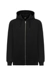 MY SPORT  5018  Erkek Yumuşacık Kapüşonlu Organik Pamuk Kanguru Cepli Regular Siyah Sweatshirt