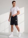 My Sport Erkek Relax Fit Rahat Kesim Pamuklu  Beli Bağcıklı  Fermuarlı Cep Yan Şeritli  Şort