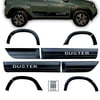 Dacia Duster Beyaz Yazılı Kapı ve Çamurluk Koruma Premium Dodik Seti 2018 ve Üstü