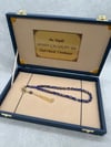 Altın Yaldız Parçacıklı Kişiye Özel İsimli Golden Rosary+İSİMLİ VIP BÜYÜK KUTU