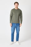 intersivinBisiklet Yaka Slim Fit Sweatshirt