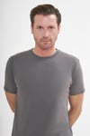 intersivinİntersivin Bisiklet Yaka Antrasit Tshirt - T13
