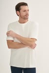 intersivinİntersivin Bisiklet Yaka Beyaz Tshirt - T13
