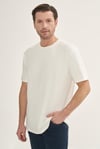 intersivinİntersivin Bisiklet Yaka Beyaz Tshirt - T13