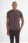 intersivinİntersivin Bisiklet Yaka Kahverengi Tshirt - T13